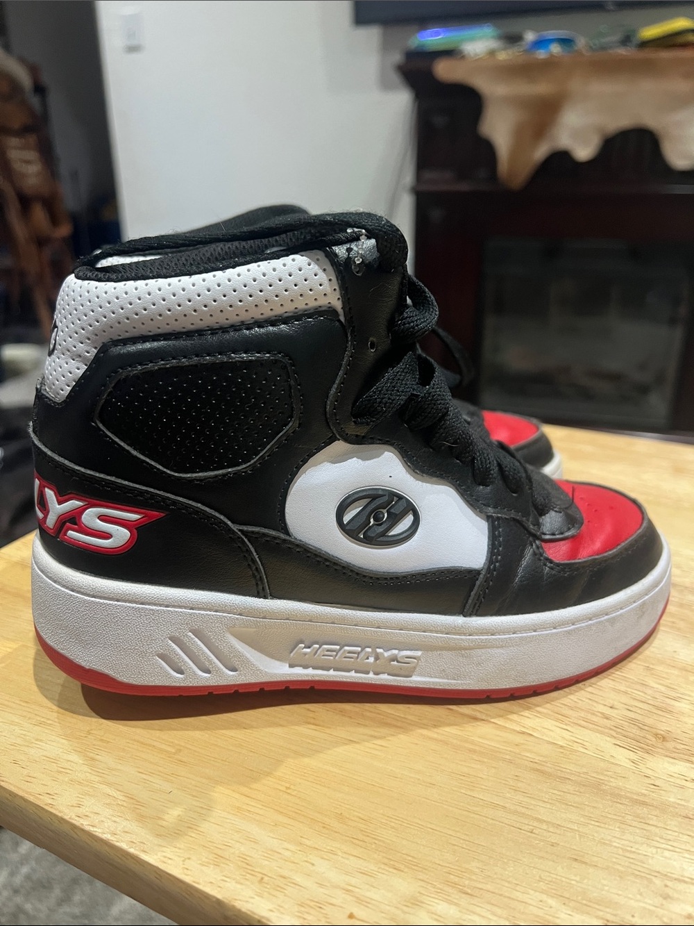 Heelys Black White Red High-Top Skate Sneakers